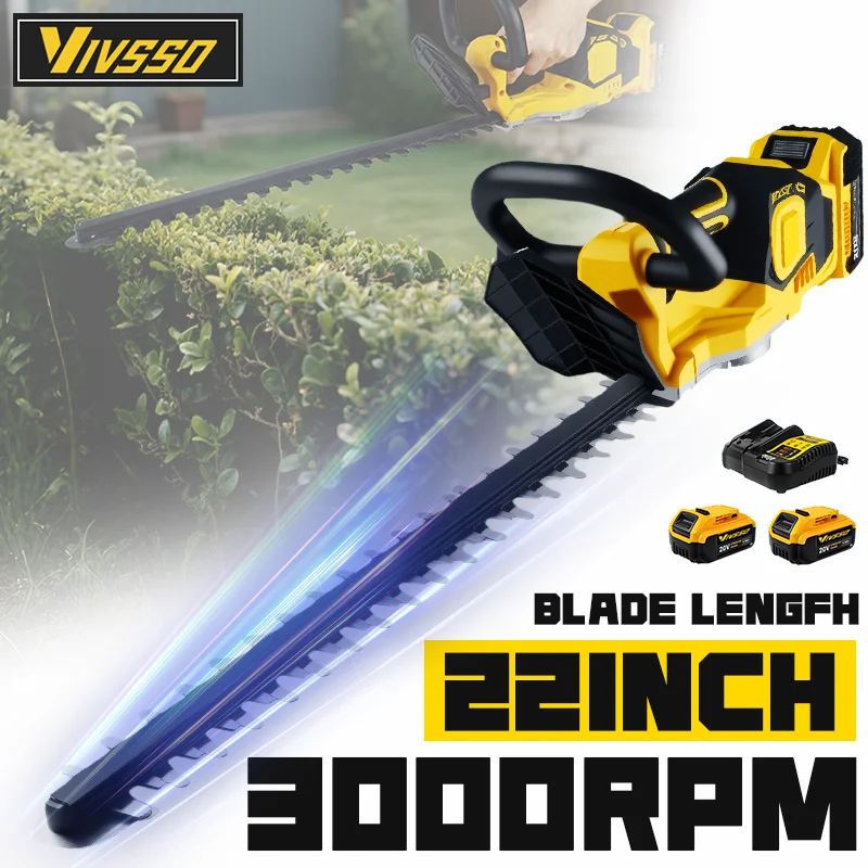 Gardening Tools Lawn Mower - VIVSSO Cordless Electric Hedge Trimmer Lawn