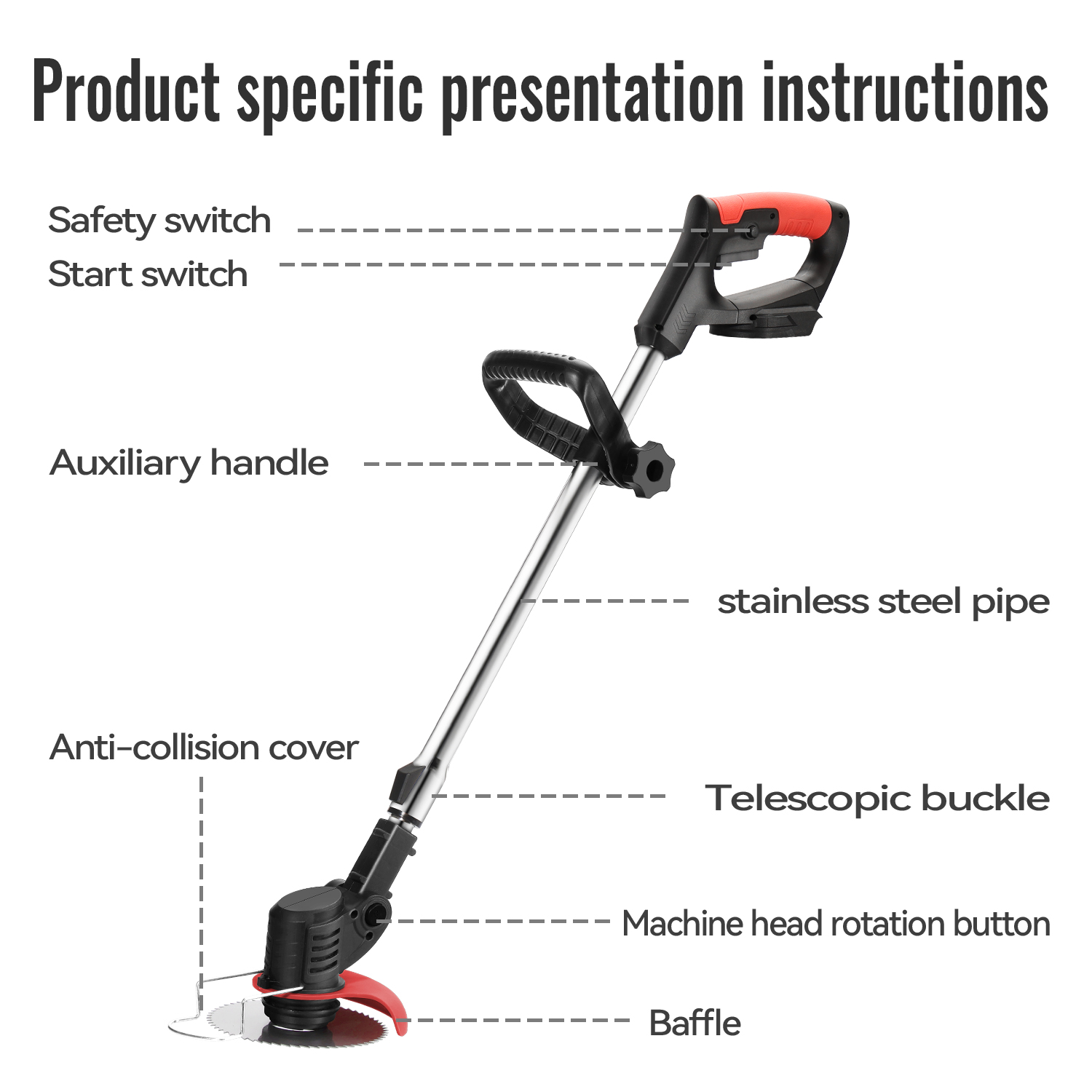 Lithium Electric Grass Trimmer - Gardening Tools Lawn Mower ulasan dan harga