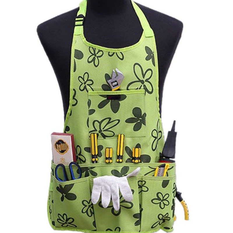Garden Work Apron with Pockets - Gardening Tools Women ulasan dan harga