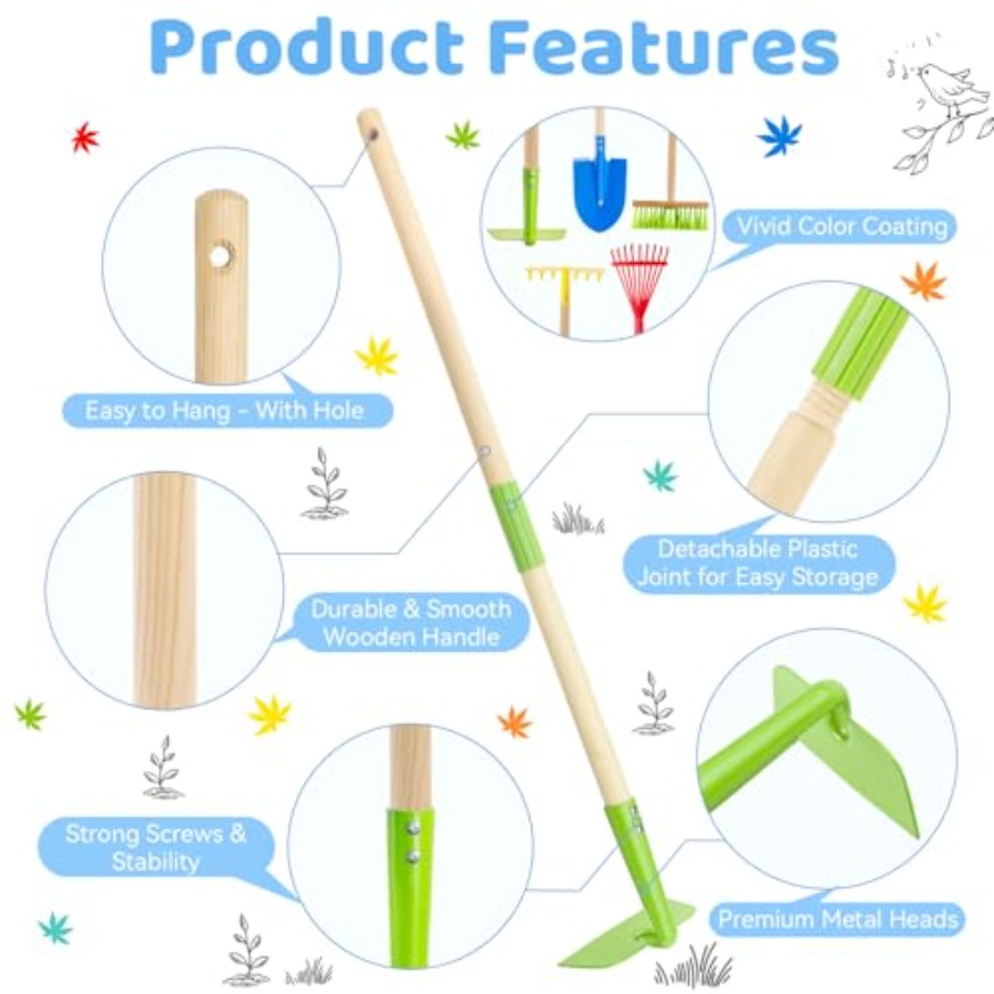 Garden Tool Set: Safe Toddler  - Gardening Tools For Toddlers ulasan dan harga