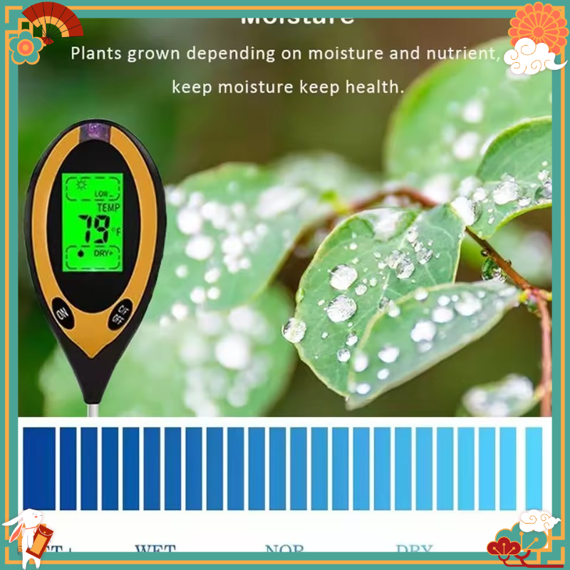 Multifunctional 4-in-1 Soil PH - Gardening Tools And Uses ulasan dan harga