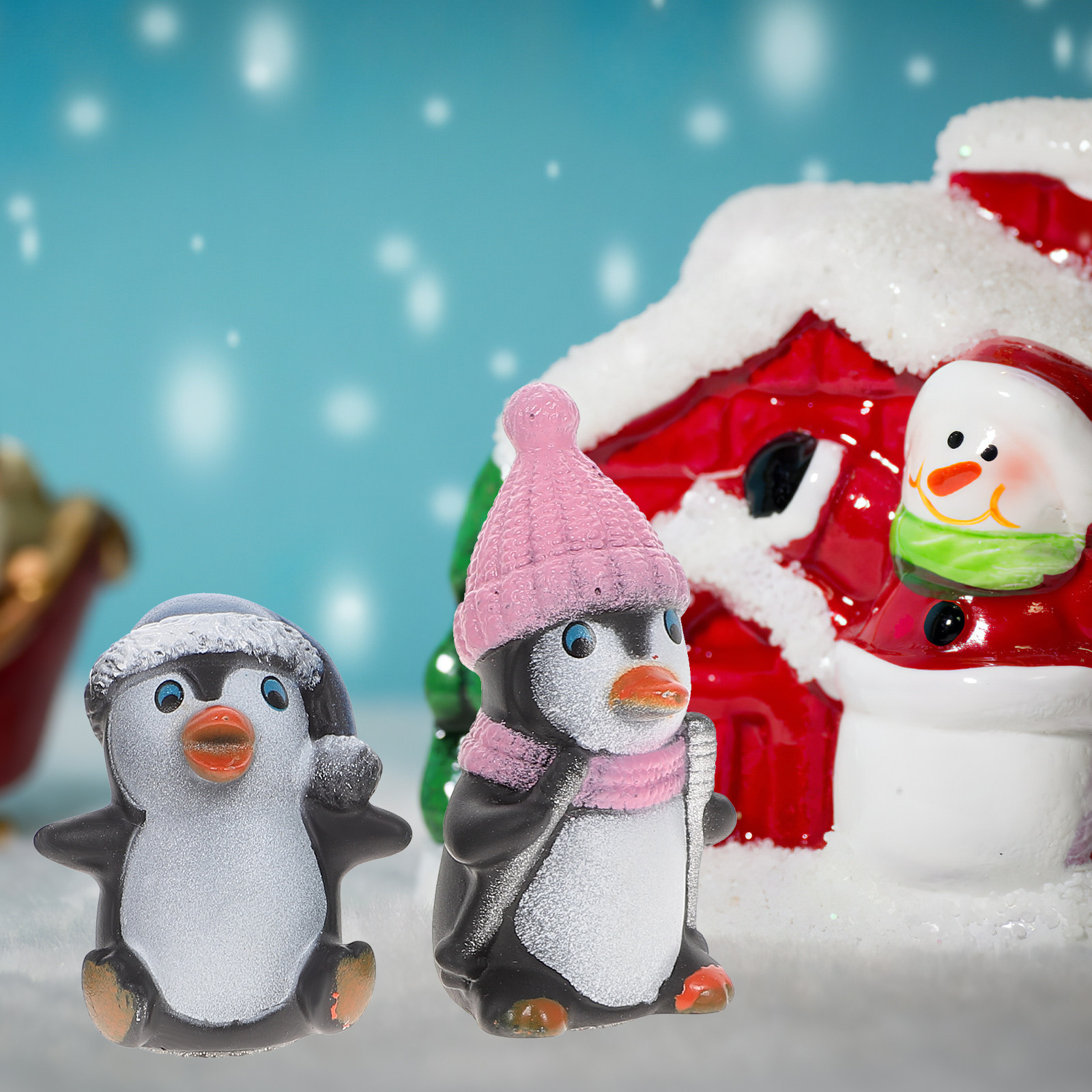 12pcs Mini Penguin Landscape B - Gardening Tools Gift Ideas ulasan dan harga