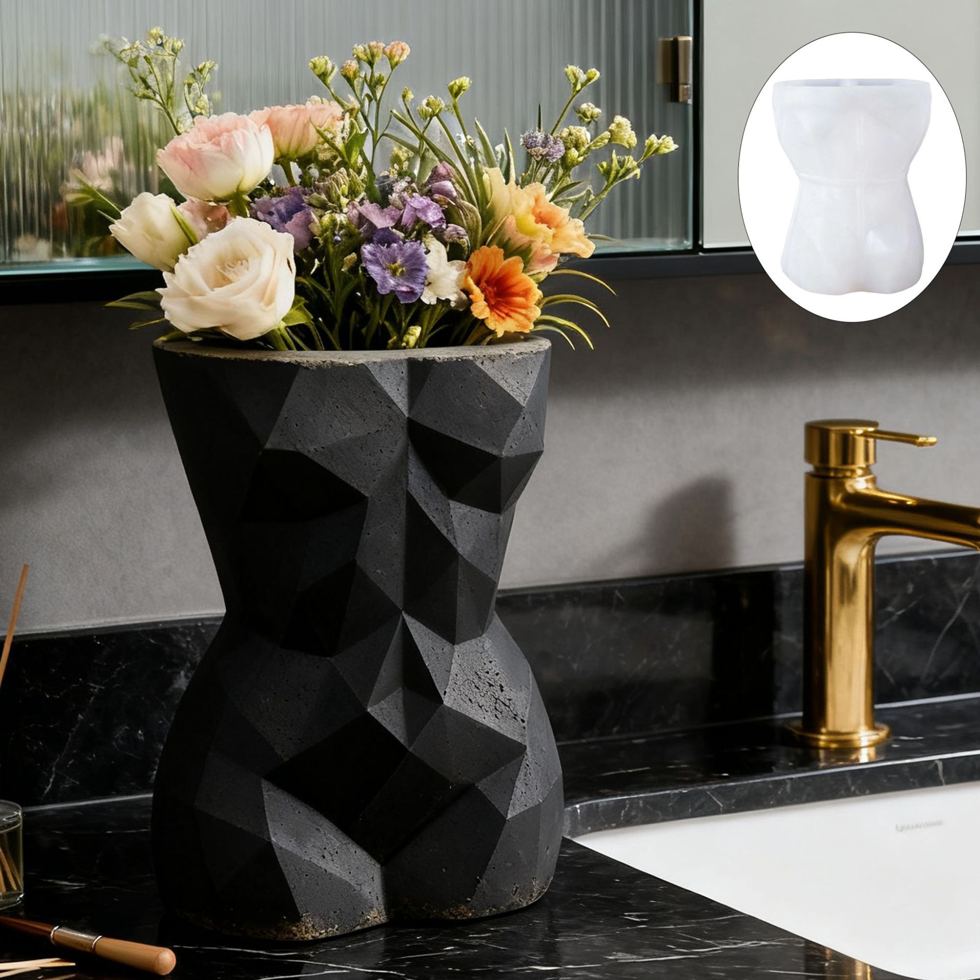 3D Geometric Female Body Flowe - Gardening Tools Women ulasan dan harga