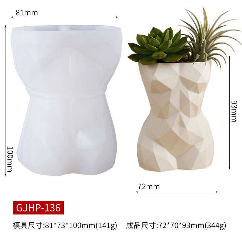 3D Geometric Female Body Flowe - Gardening Tools Women ulasan dan harga