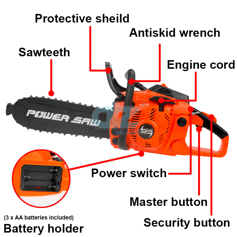 Kids Tools Power Chainsaws Ele - Gardening Tools For Toddlers ulasan dan harga