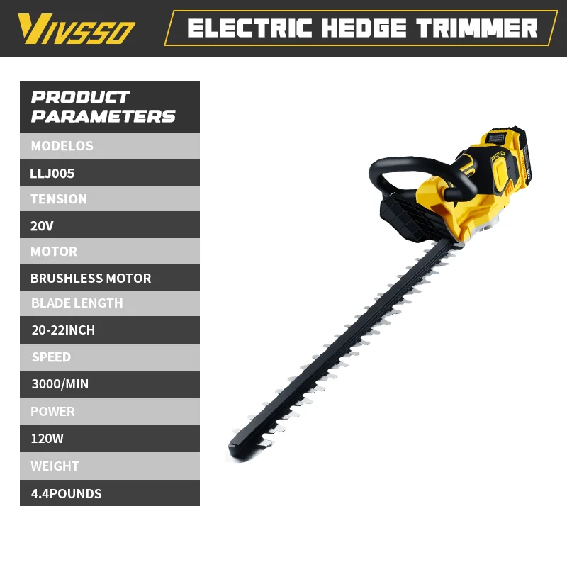 VIVSSO Cordless Electric Hedge - Gardening Tools Lawn Mower ulasan dan harga