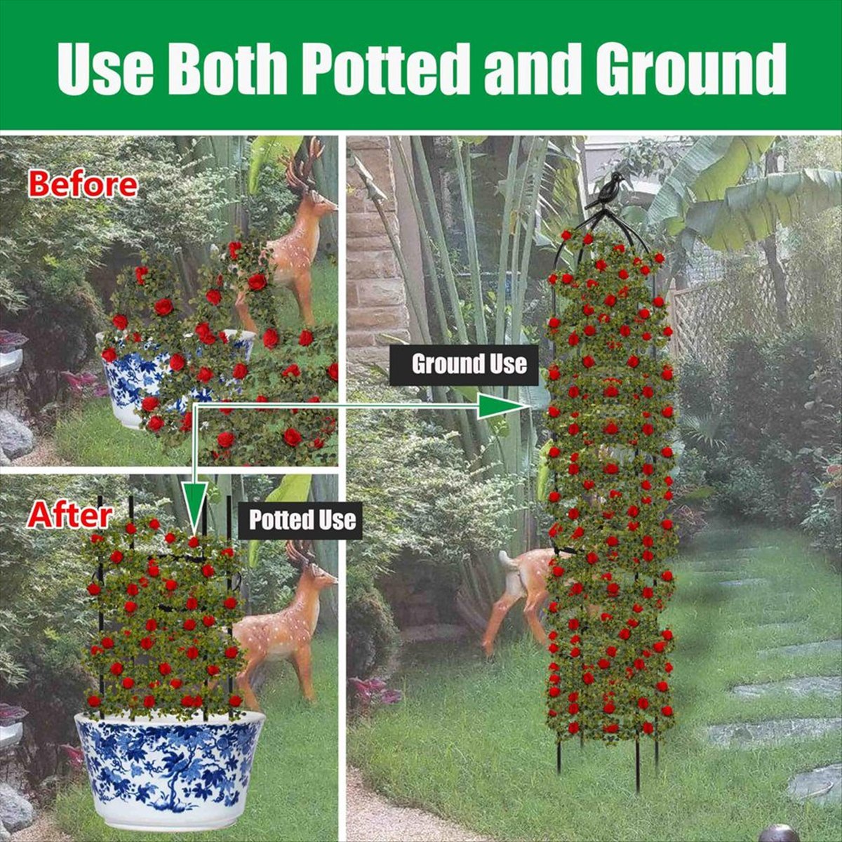 AT16 Climbing Plant Obelisk Tr - Gardening Tools B&Q ulasan dan harga