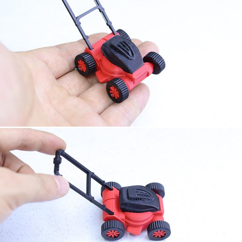 *1Pc 1:12 1:18 Dollhouse Lawn  - Gardening Tools Lawn Mower ulasan dan harga