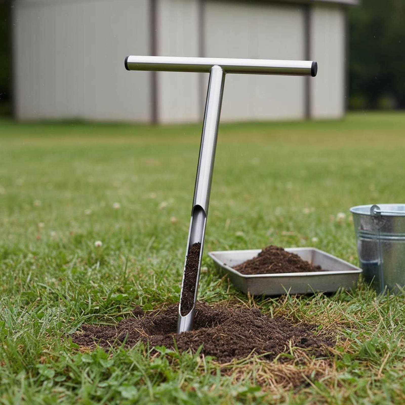 Stainless Steel Soil Sampler E - Gardening Tools And Uses ulasan dan harga