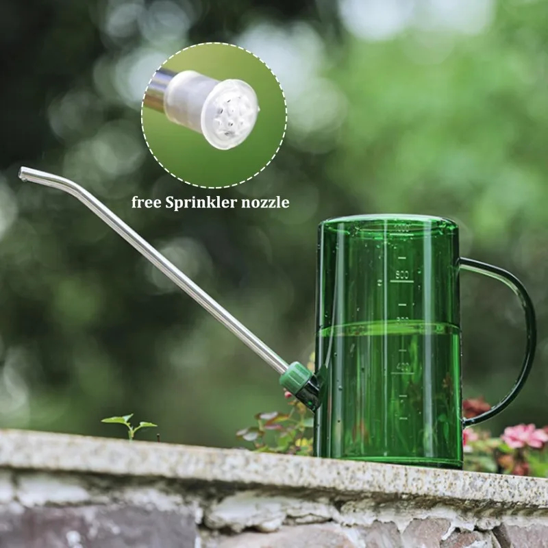 1L Long Spout Watering Can wit - Watering Can Long Spout ulasan dan harga
