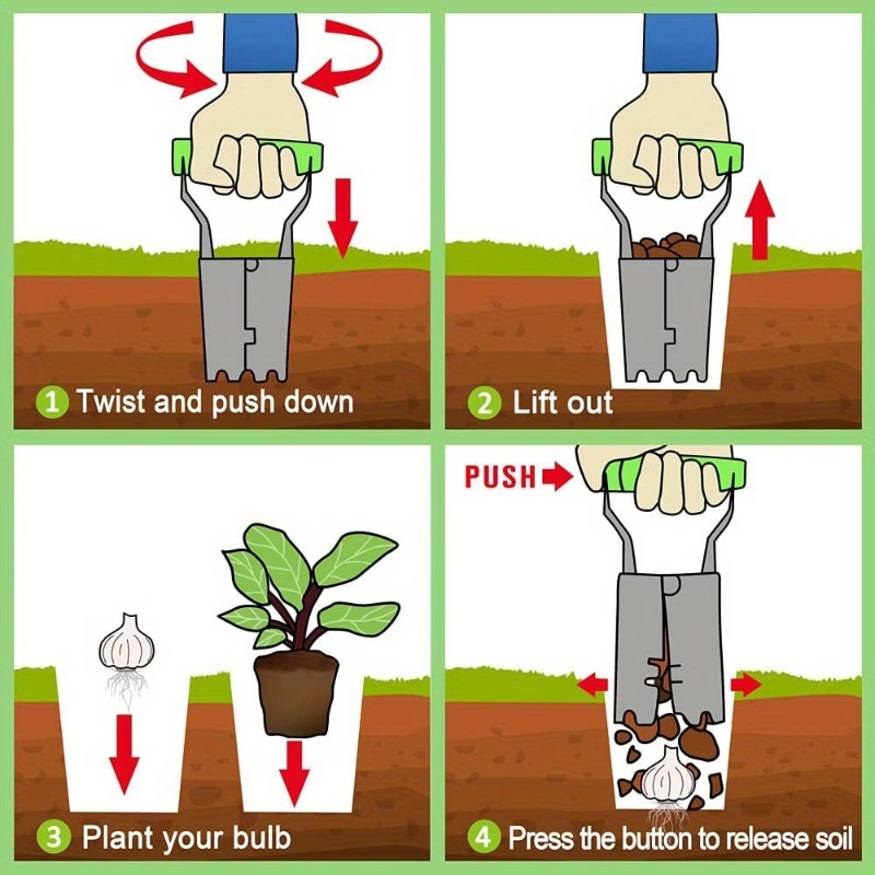 1-5PCS Handle Seedling Transpl - Gardening Tools Vegetables ulasan dan harga