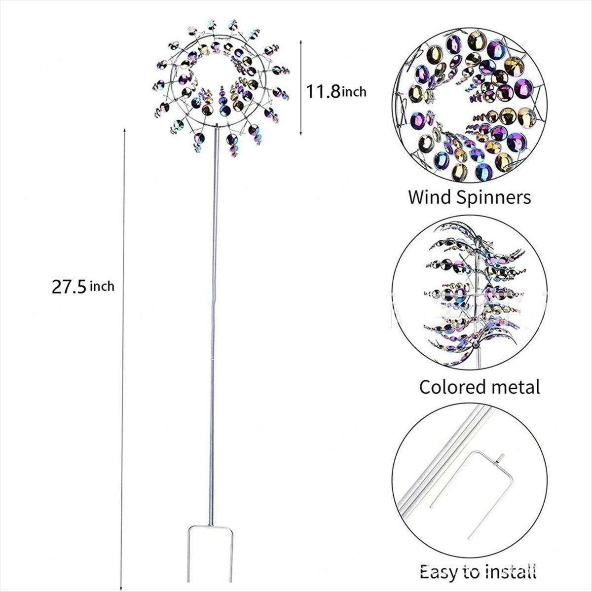 KSOL Magical Metal Wind Spinne - Gardening Tools B&Q ulasan dan harga