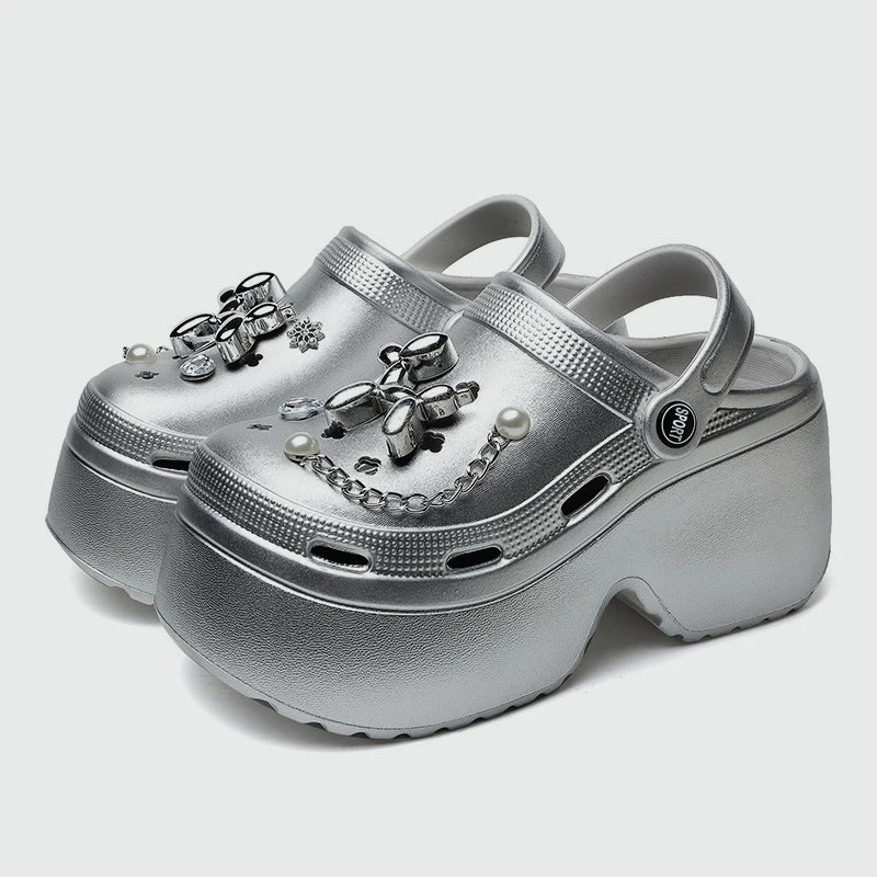 New Women's Silver Platform Cl - Gardening Tools Women ulasan dan harga