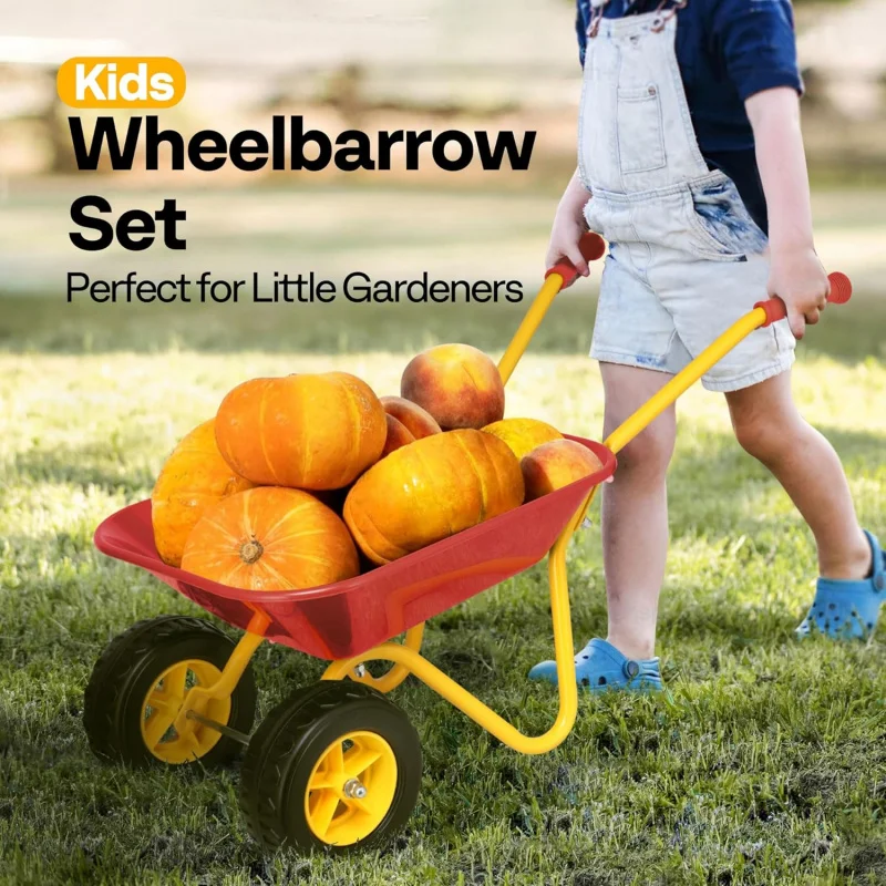 Kids Wheelbarrow Children Gard - Gardening Tools For Toddlers ulasan dan harga